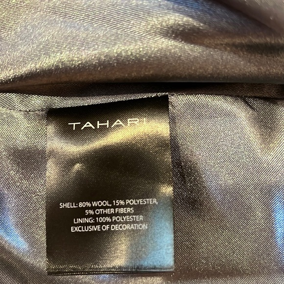 Tahari Wool Blend Wrap Coat - Picture 6 of 8